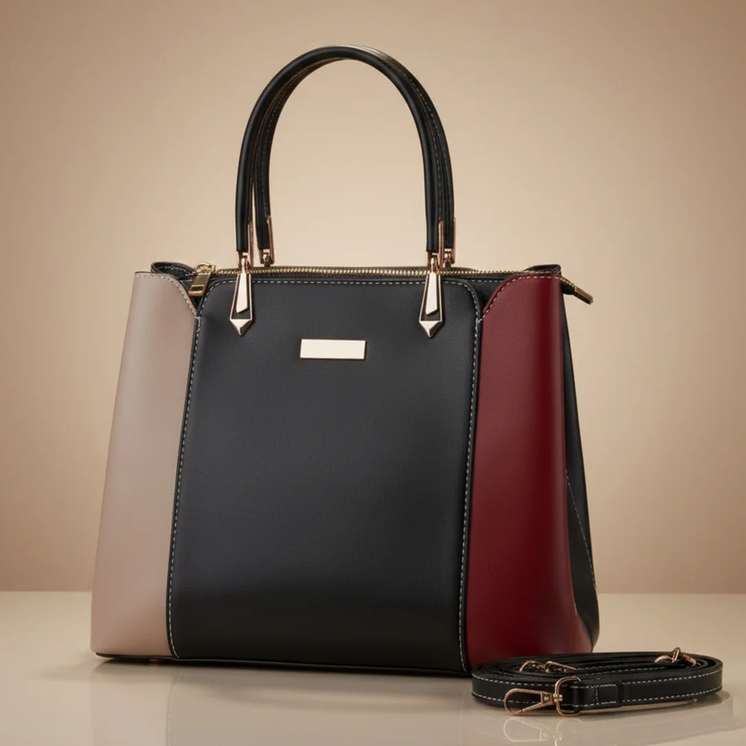 Multi color Shoulder Bag Front View by vibe totes