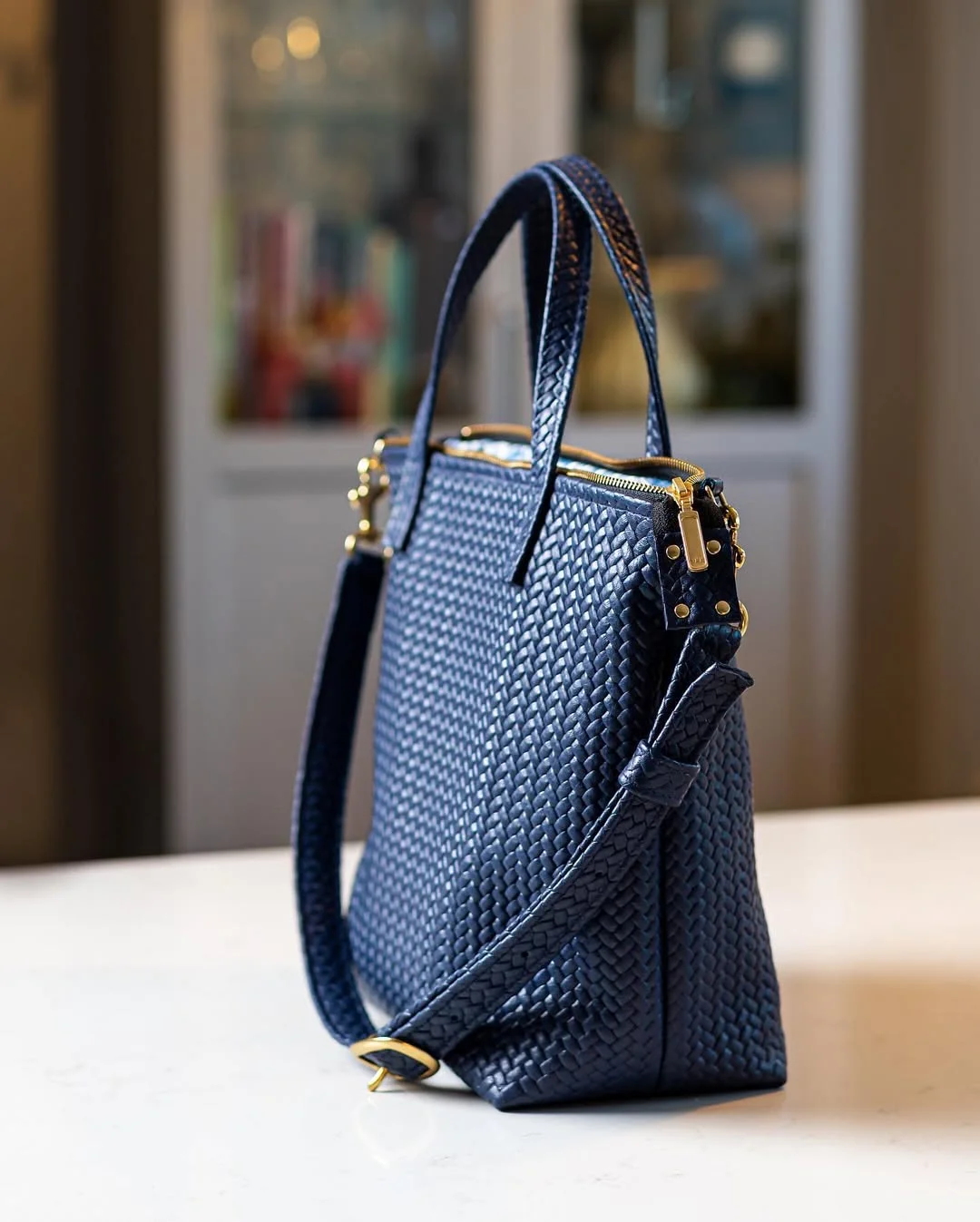 blue ladies tote bag in pakistan vibetotes