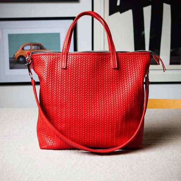 red ladies tote bag in pakistan vibetotes