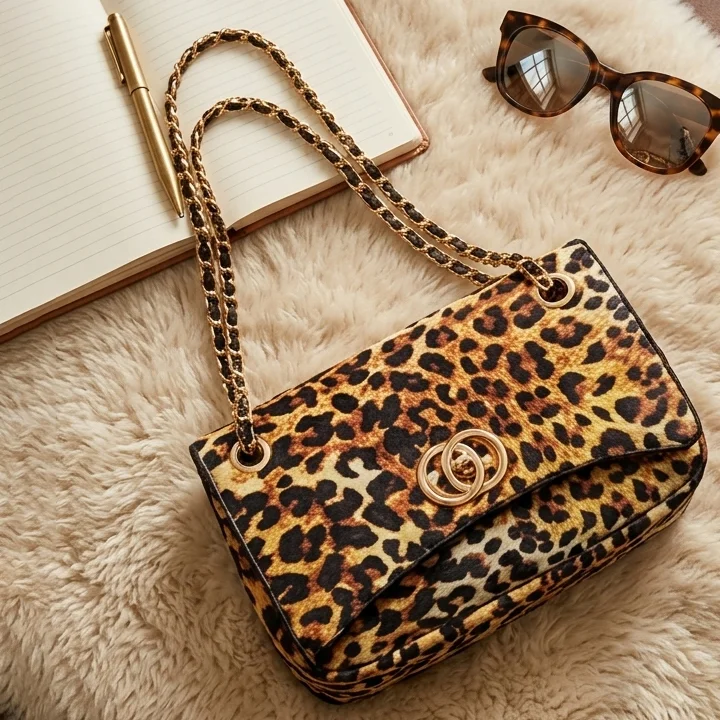 leopard print crossbody bag for girls in pakistan